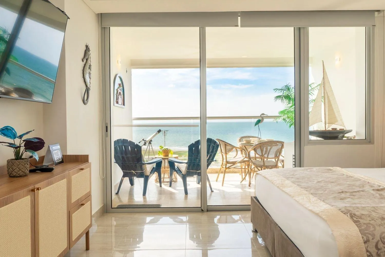 Cb715 Exclusiva Suite Hermosa Vista Mar-Atardecer Cartagena Apartment